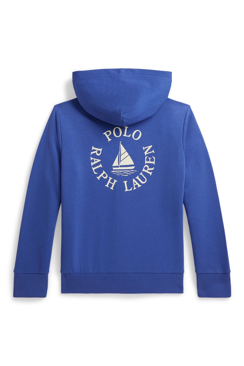 Kids' French Terry Zip Hoodie, Alternate, color, LIBERTY