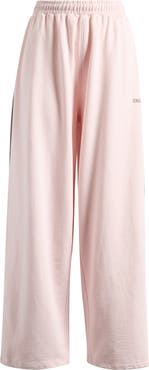 Iets Frans Harri Cotton Fleece Wide Leg Sweatpants