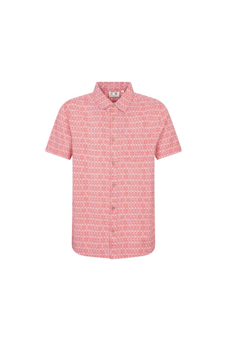Preston Illustration Shirt, Main, color, Fiery Coral