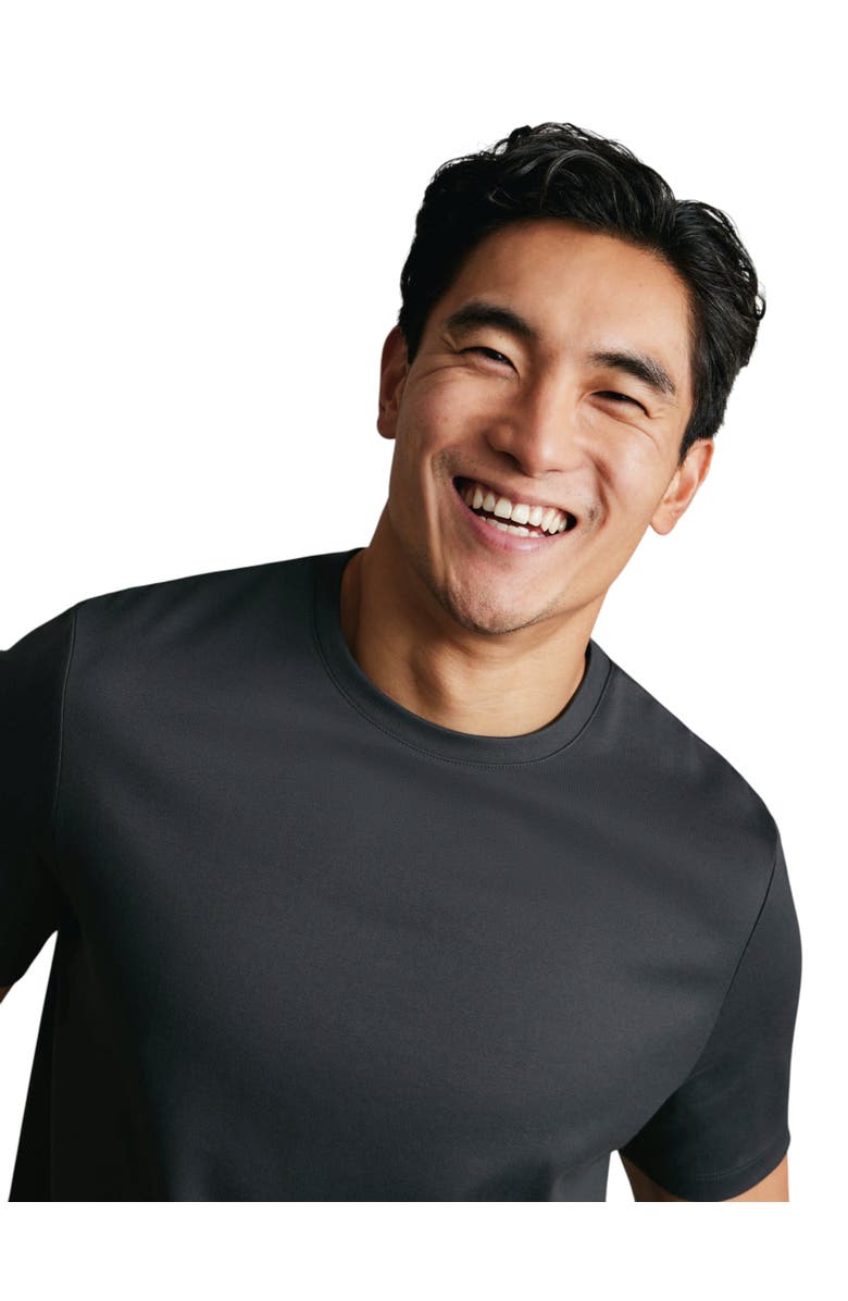 Charles Tyrwhitt Cotton Crew Neck T-Shirt, Alternate, color, Graphite Grey