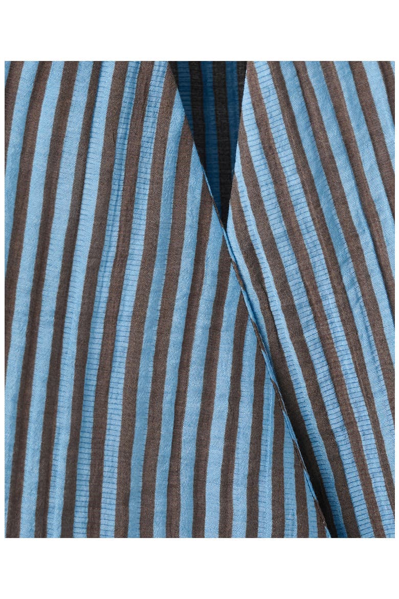 Striped Halter Top with Fixed Knot, Alternate, color, BLUE
