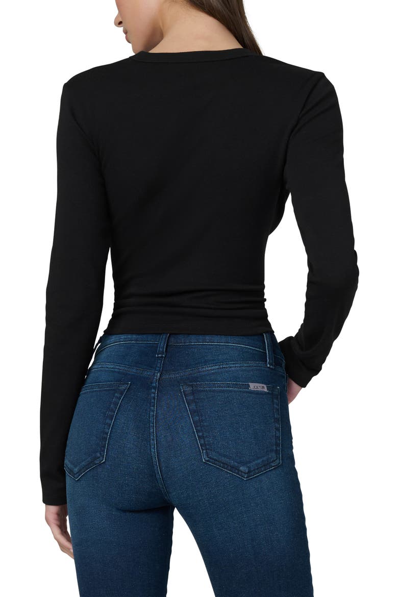 Long Sleeved Baby T-shirt, Alternate, color, BLACK
