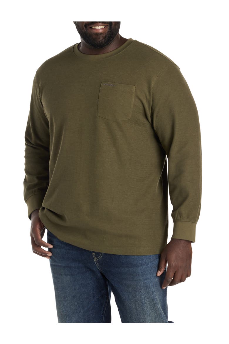 Big & Tall Overland Thermal Long-Sleeve Pullover, Main, color, CLOVER