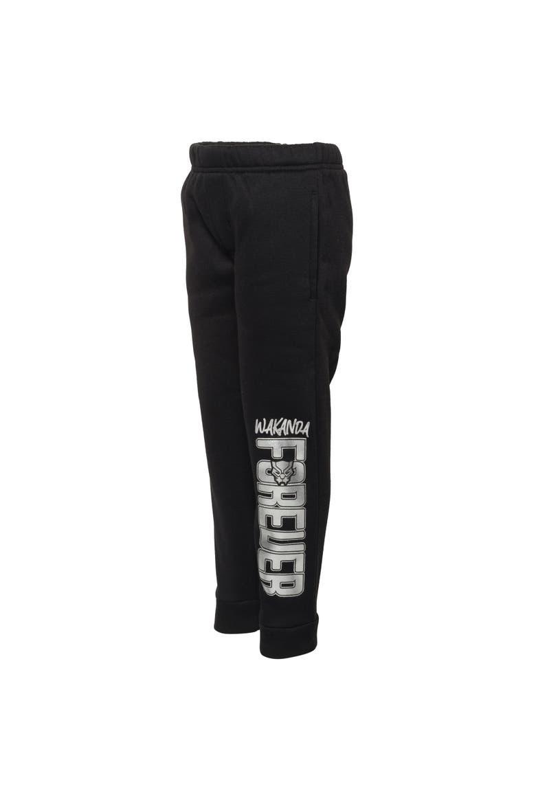 Avengers Cosplay Fleece Hoodie and Pants Set, Alternate, color, Black Panther Black