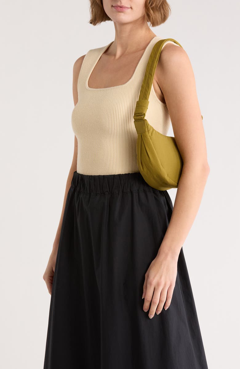 Thacker Cleo Crescent Nylon Sling Bag, Alternate, color, Oregano