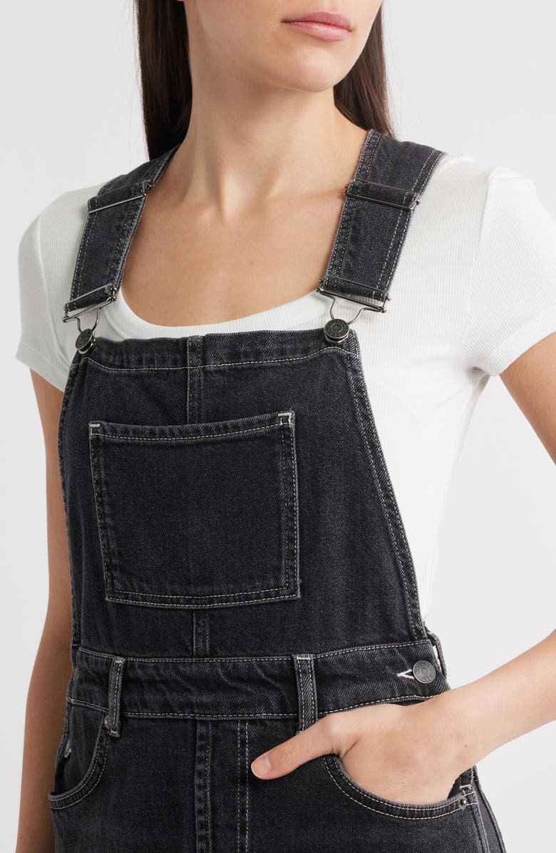 Rails Westlake Maxi Overall Dress, Alternate, color, Black Sand