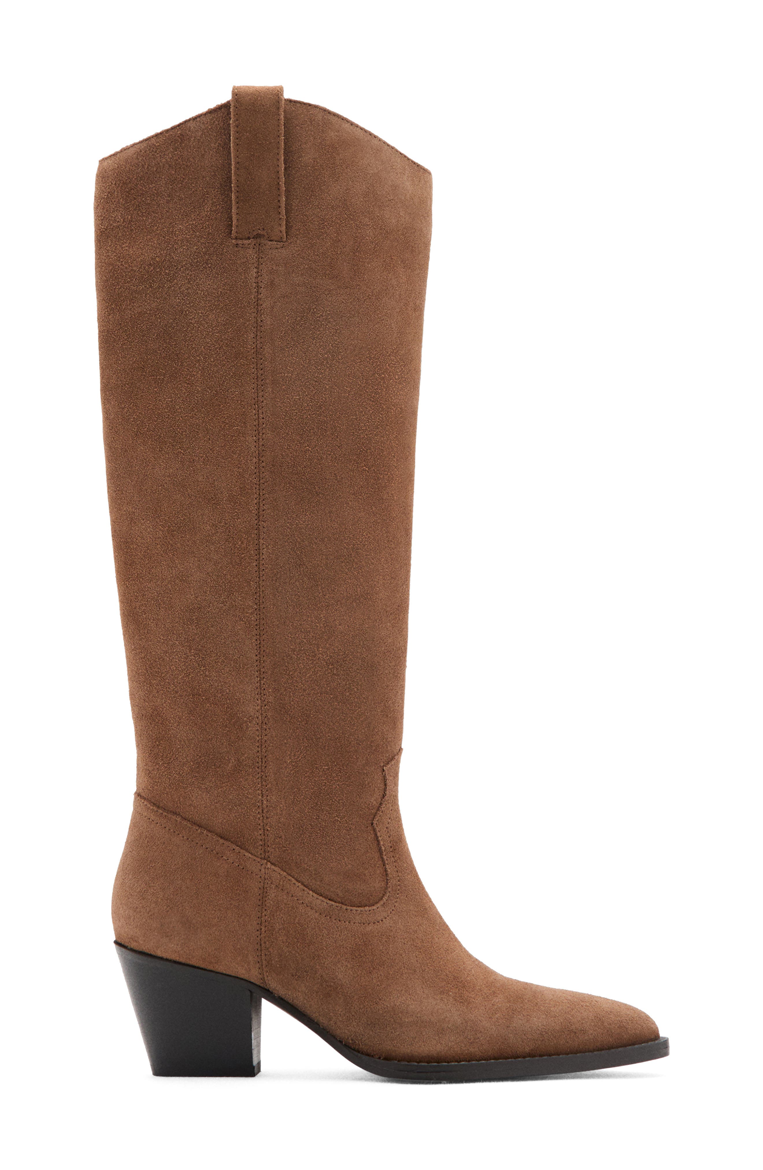 MANGO Lorrain Western Boot, Main, color, Medium Brown
