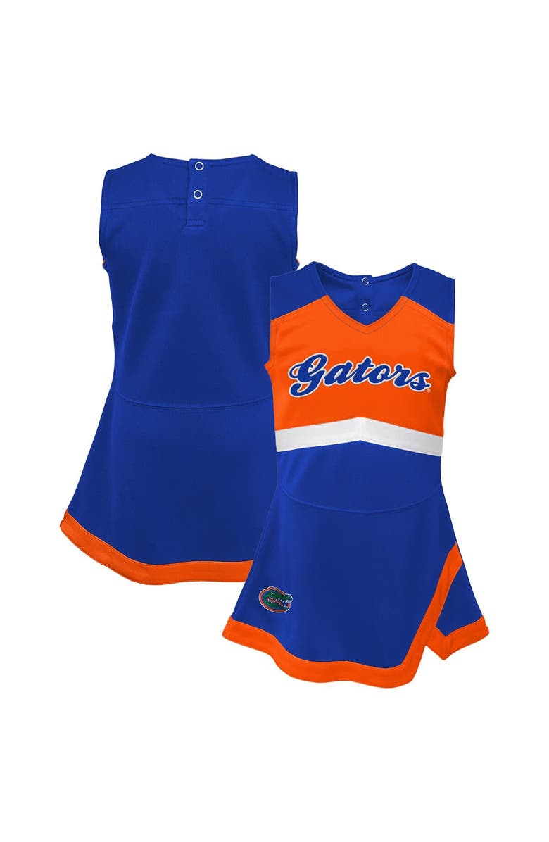 Outerstuff Girls Youth Royal Florida Gators Cheer Captain Jumper Dress, Main, color, Royal
