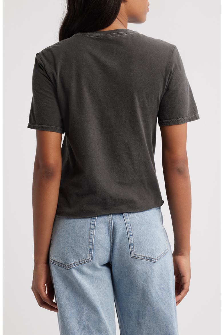 Just Bring Wine Crop Cotton Graphic T-Shirt, Alternate, color, BLACK