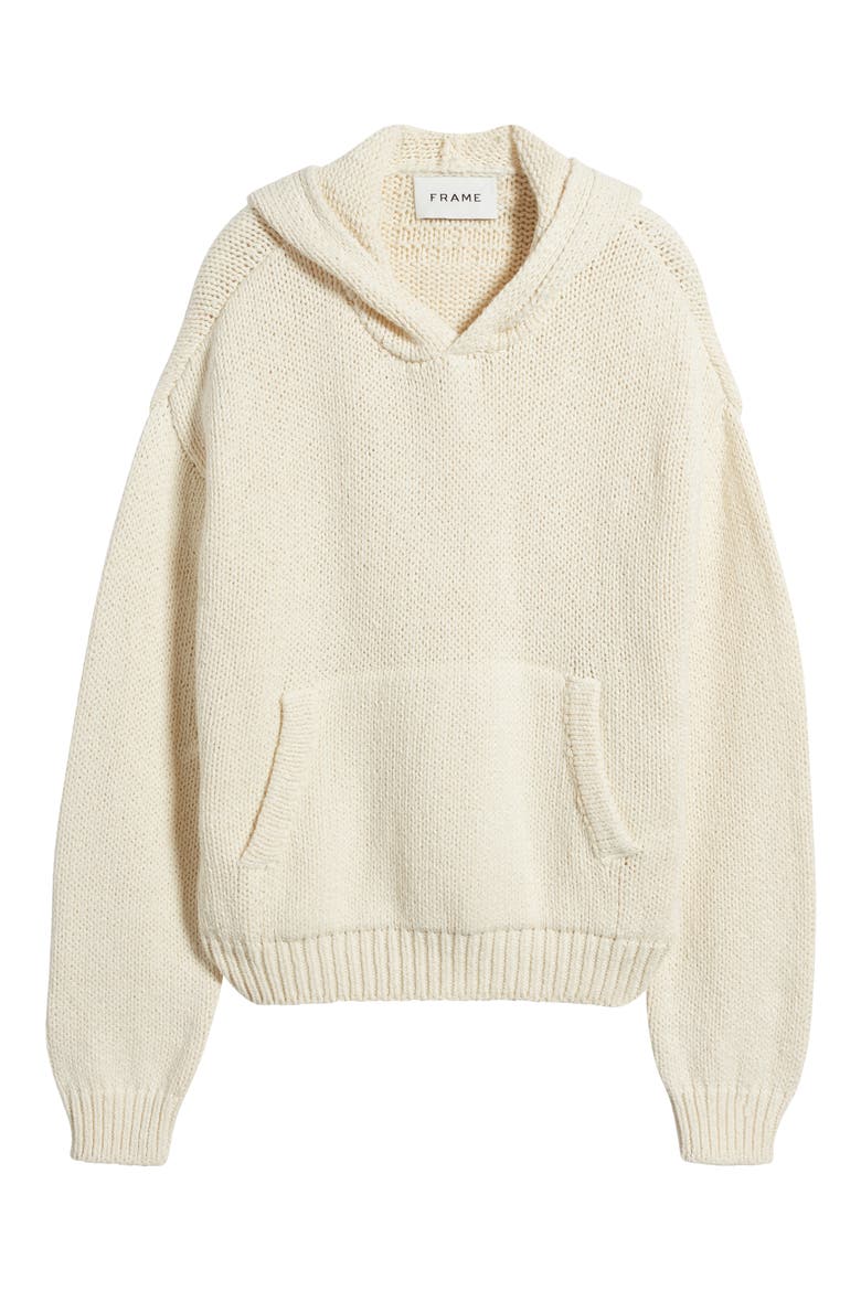 Chunky Hooded Sweater, Alternate, color, WHITE CANVAS
