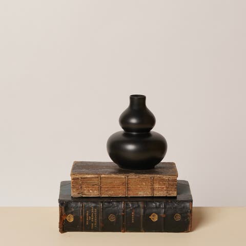 Semi-Matte Porcelain Mini Double Gourd Vase
