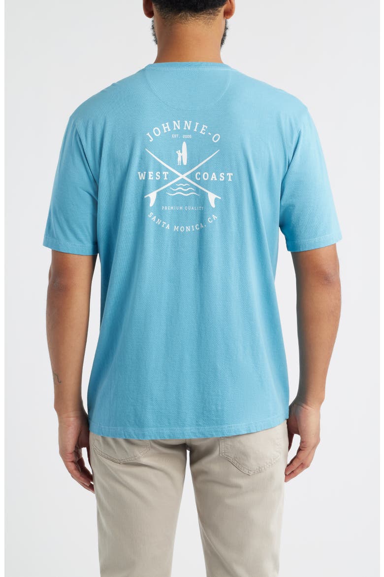 Born to Surf Cotton Blend Pocket T-Shirt, Alternate, color, HAZE