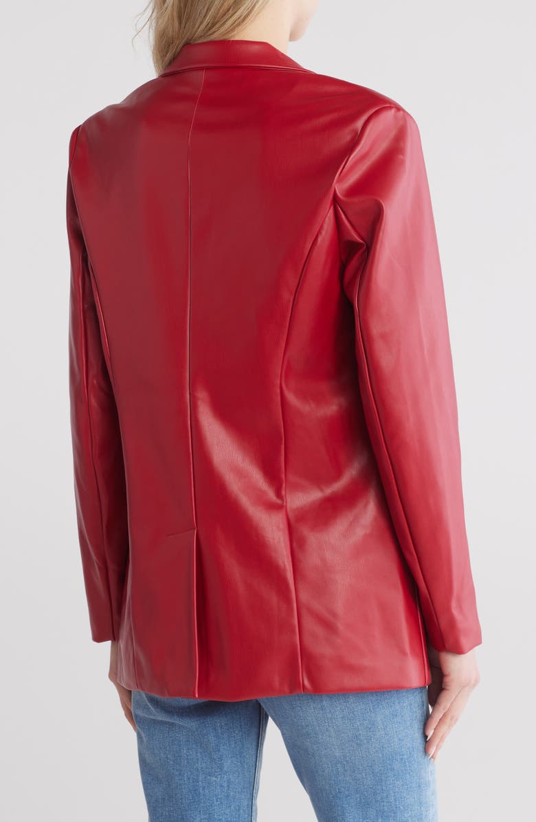 Vigoss Faux Leather Blazer, Alternate, color,