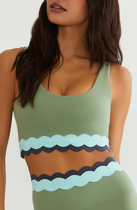 Marin Scalloped Sports Bra