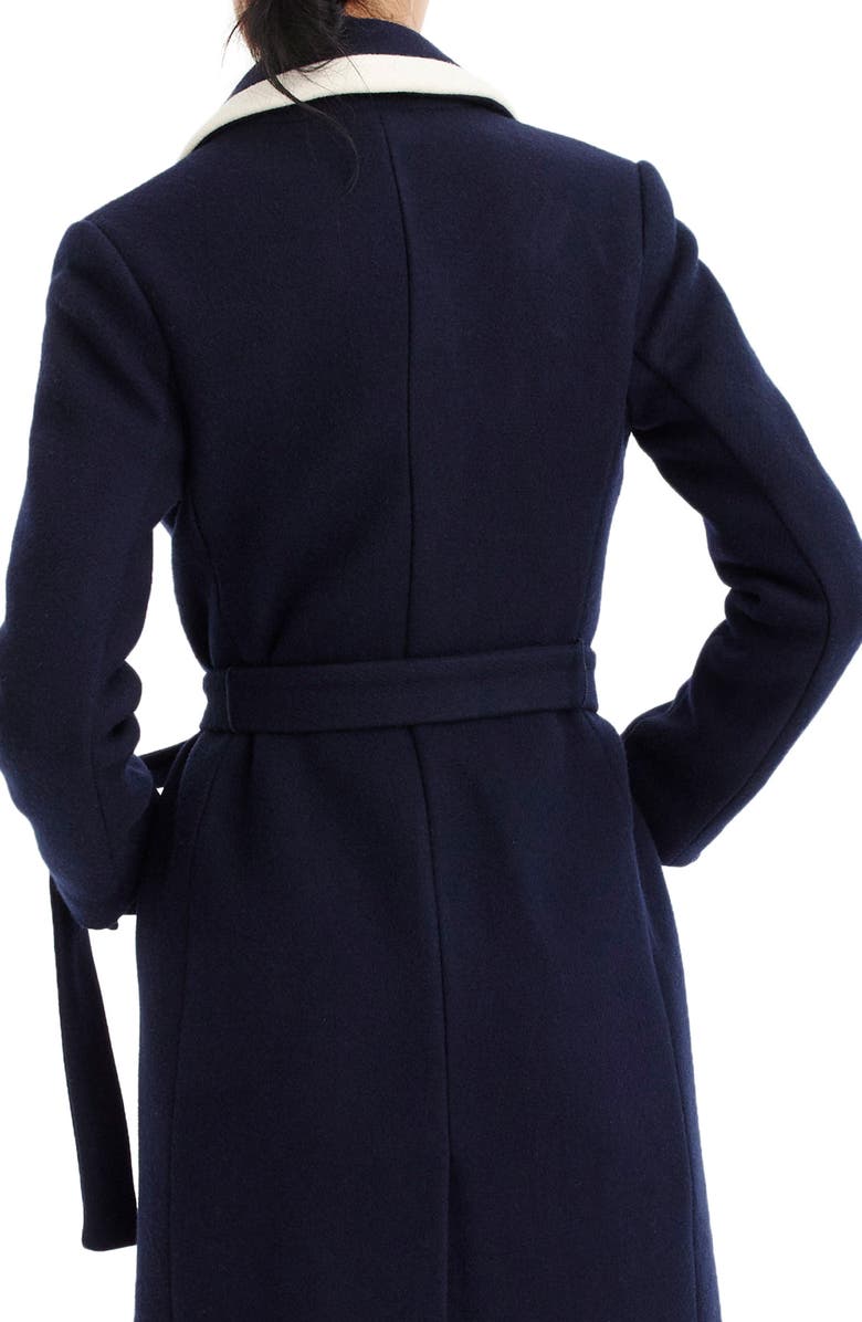 J.Crew Tipped Wrapped Stadium Cloth Coat, Alternate, color,