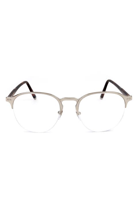 54mm Half Rim Round Reading Glasses