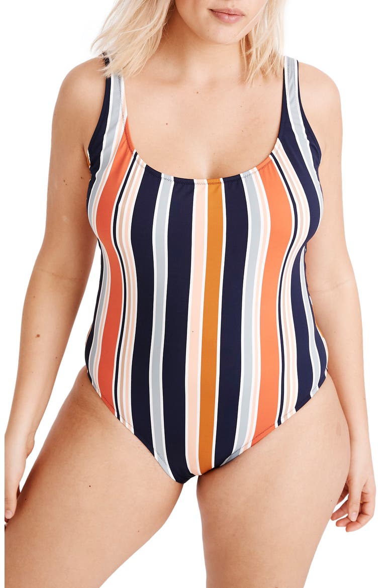 Second Wave Tank Tie Dye One-Piece Swimsuit, Alternate, color, DEEP NAVY