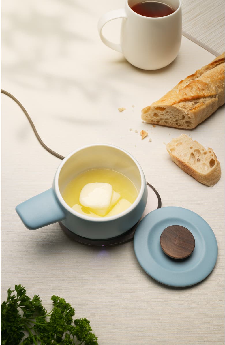 OHOM INC Fondi Self-heating Fondue Set, Alternate, color, Moonmist Blue