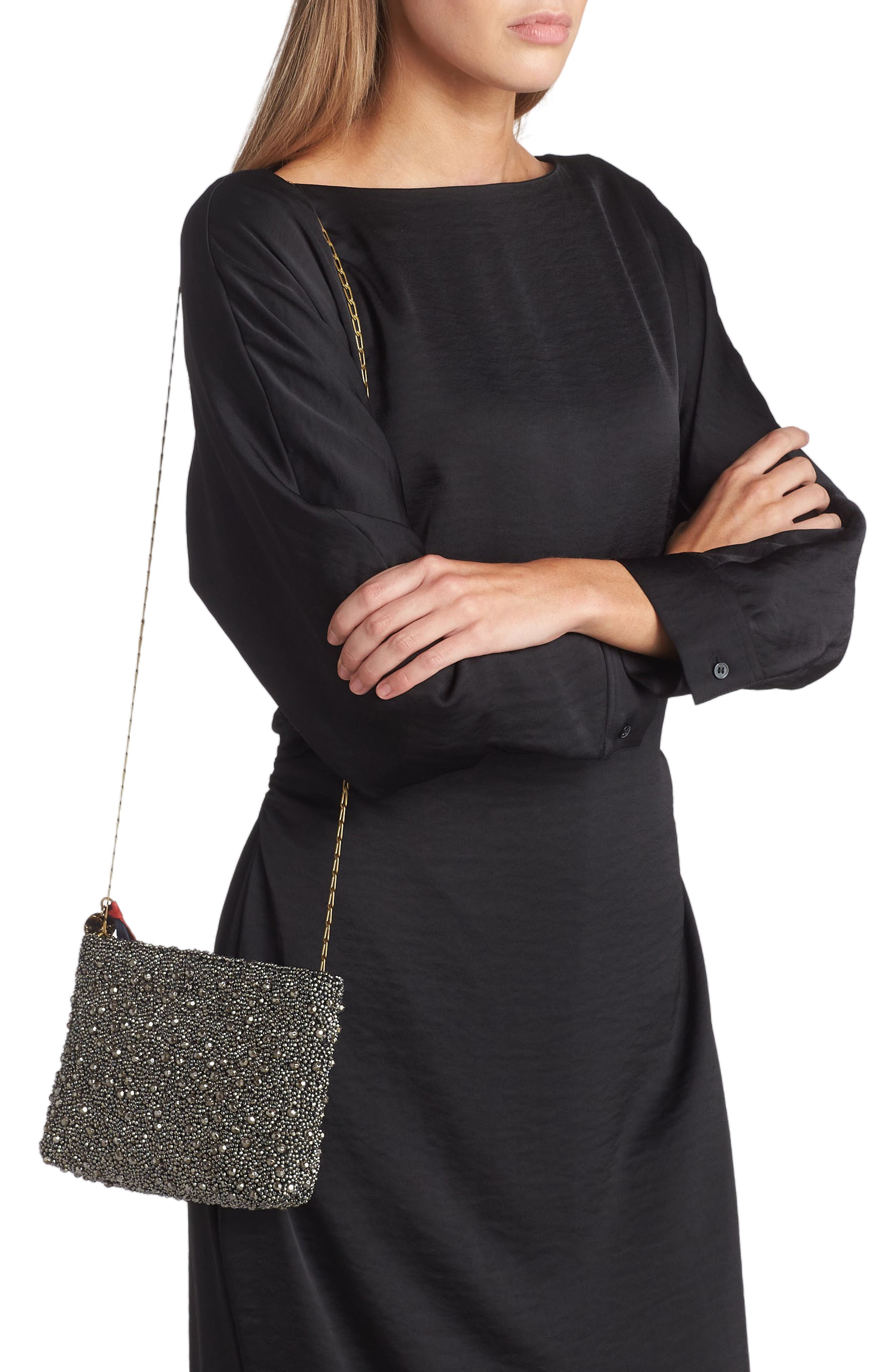 Clare V. Estelle Glitter Clutch, Alternate, color, 