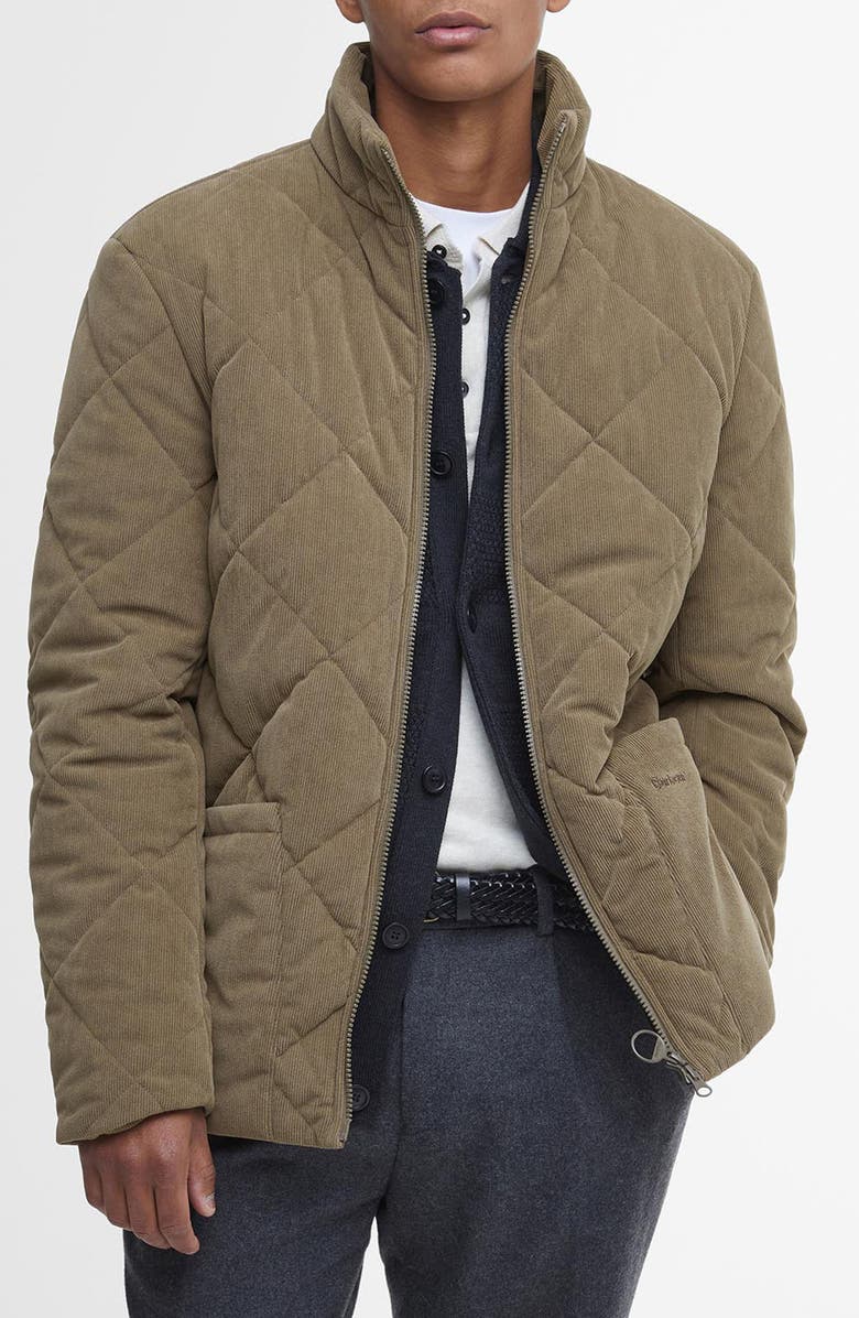 Barbour Liddesdale Quilted Corduroy Jacket, Main, color, 