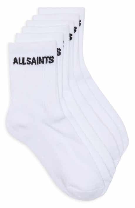 AllSaints 3-Pack Basic Sport Rib Shortie Socks
