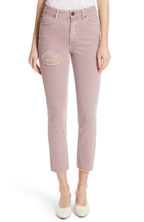 Ripped Raw Edge Jeans (Rose) (Nordstrom Exclusive)