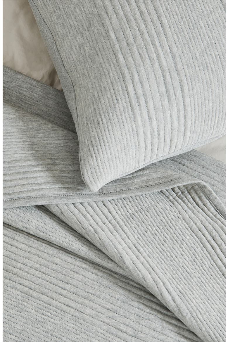 Channel Stitch Jersey Quilt Set, Alternate, color, HEATHERED LIGHT GREY