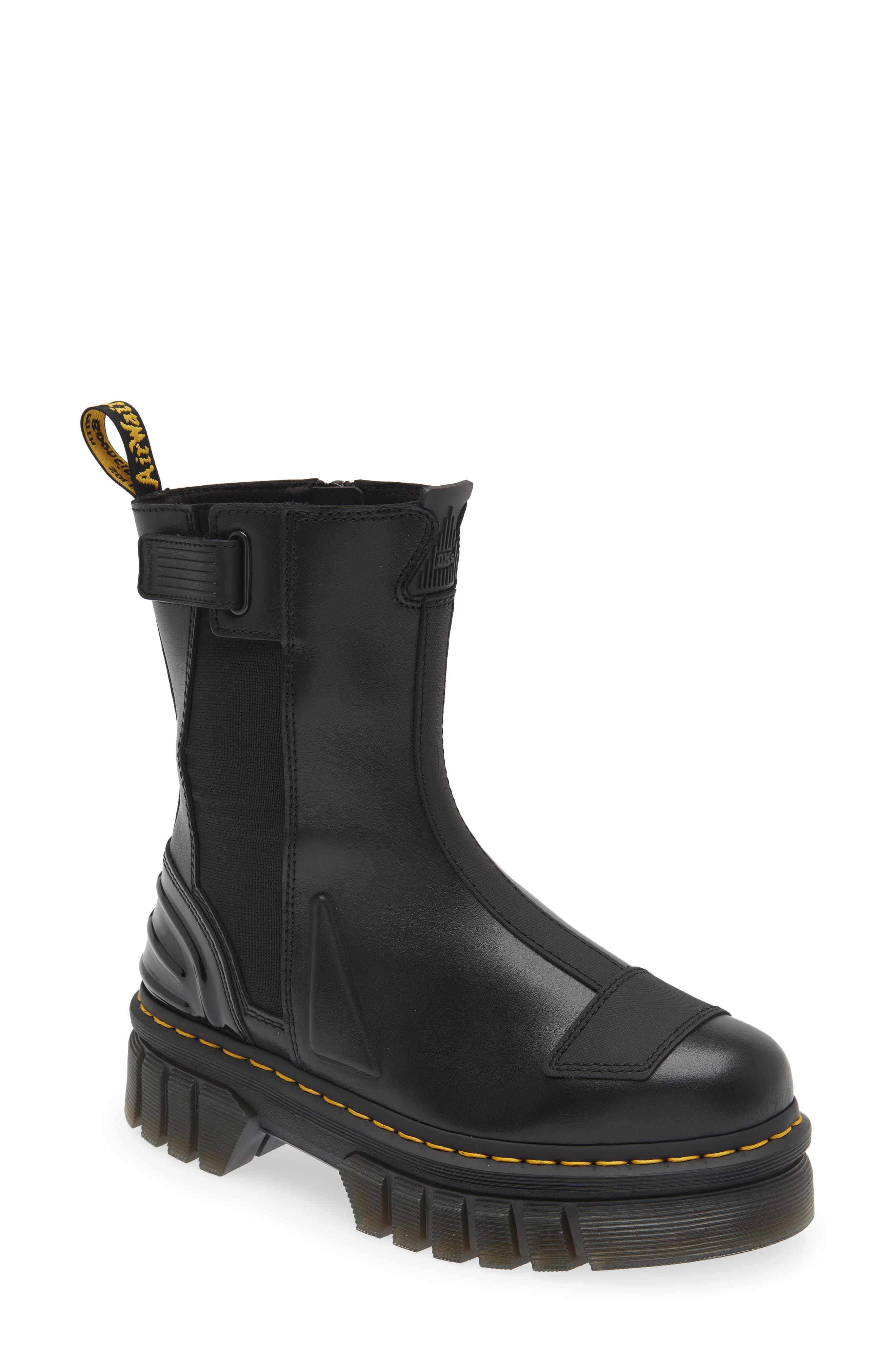 Dr. Martens Audrick Chelsea Boot, Main, color, Black Nappa Lux