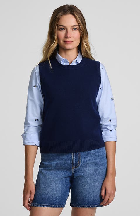 Cashtouch Crew Neck Vest Sweater