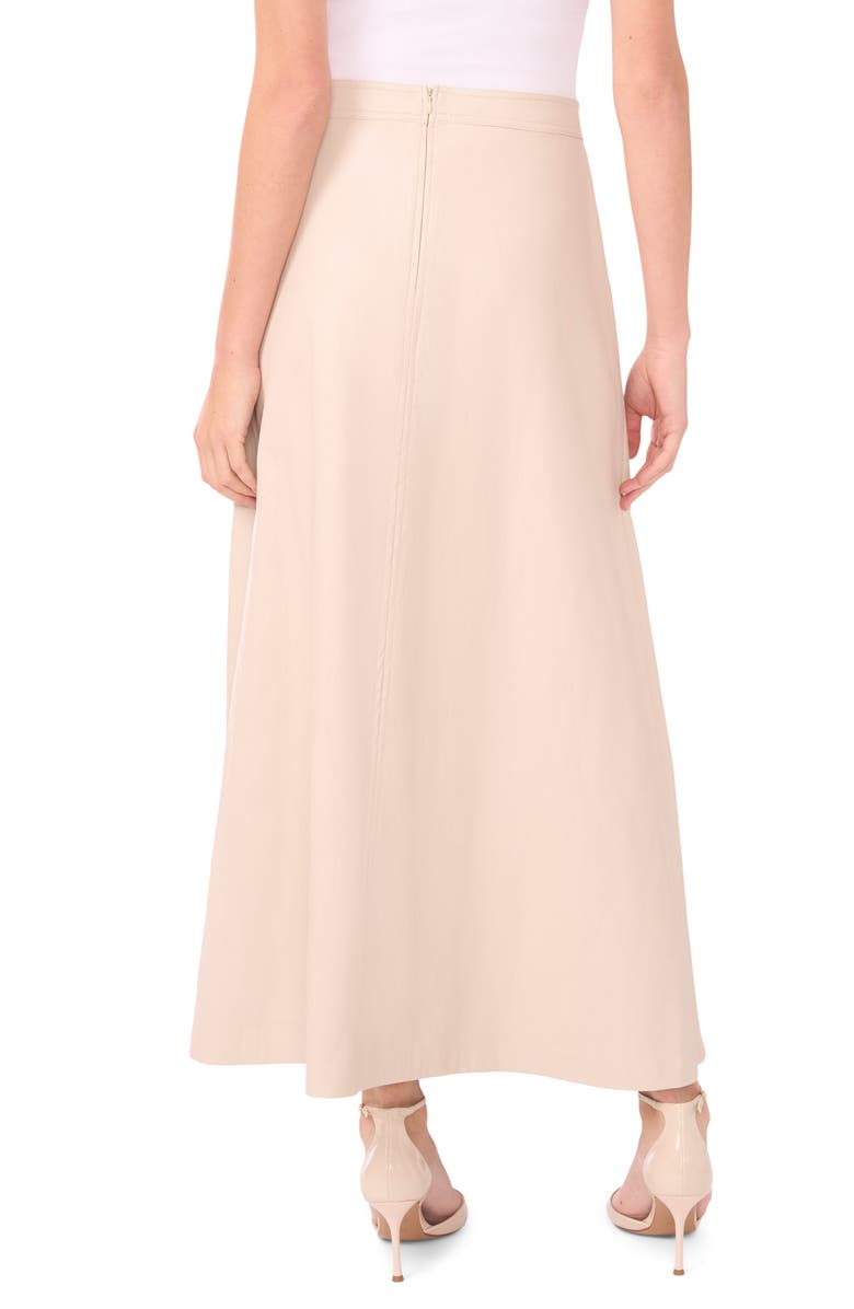 Vince Camuto Faux Leather A-Line Skirt, Alternate, color, Neutral