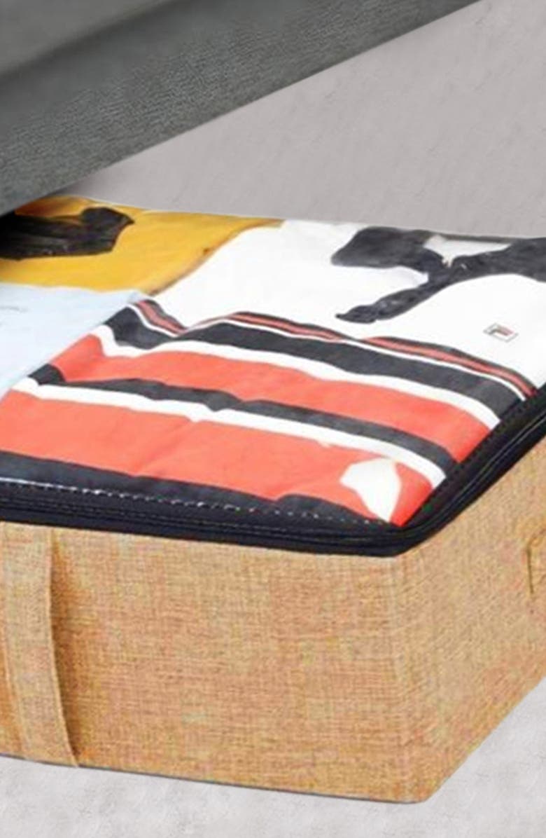 Luxury Home 2-Pack Foldable Storage Boxes, Alternate, color, Off-White