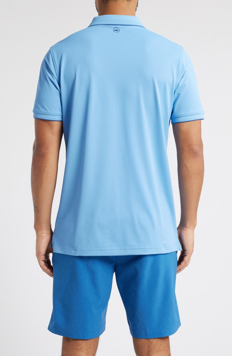 Peter Millar Crown Crafted Mesh Performance Polo, Alternate, color, Fountain Blue