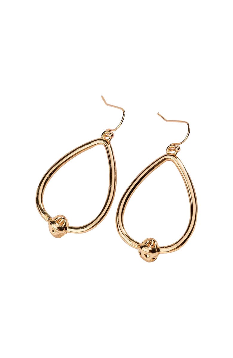 Hollywood Sensation Dainty Love Knot Earrings, Alternate, color, Gold