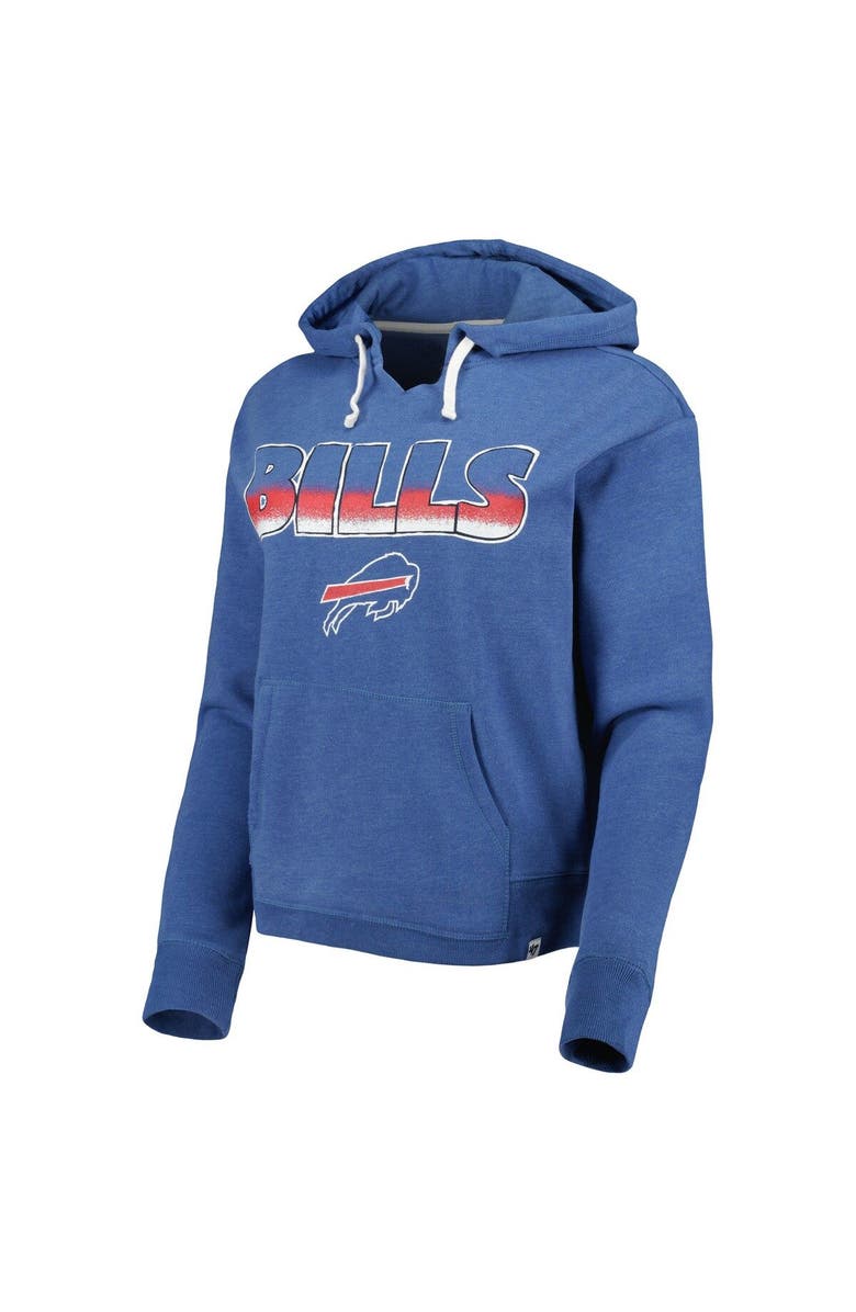 '47 Women's '47 Royal Buffalo Bills Color Rise Kennedy Pullover Hoodie, Alternate, color,