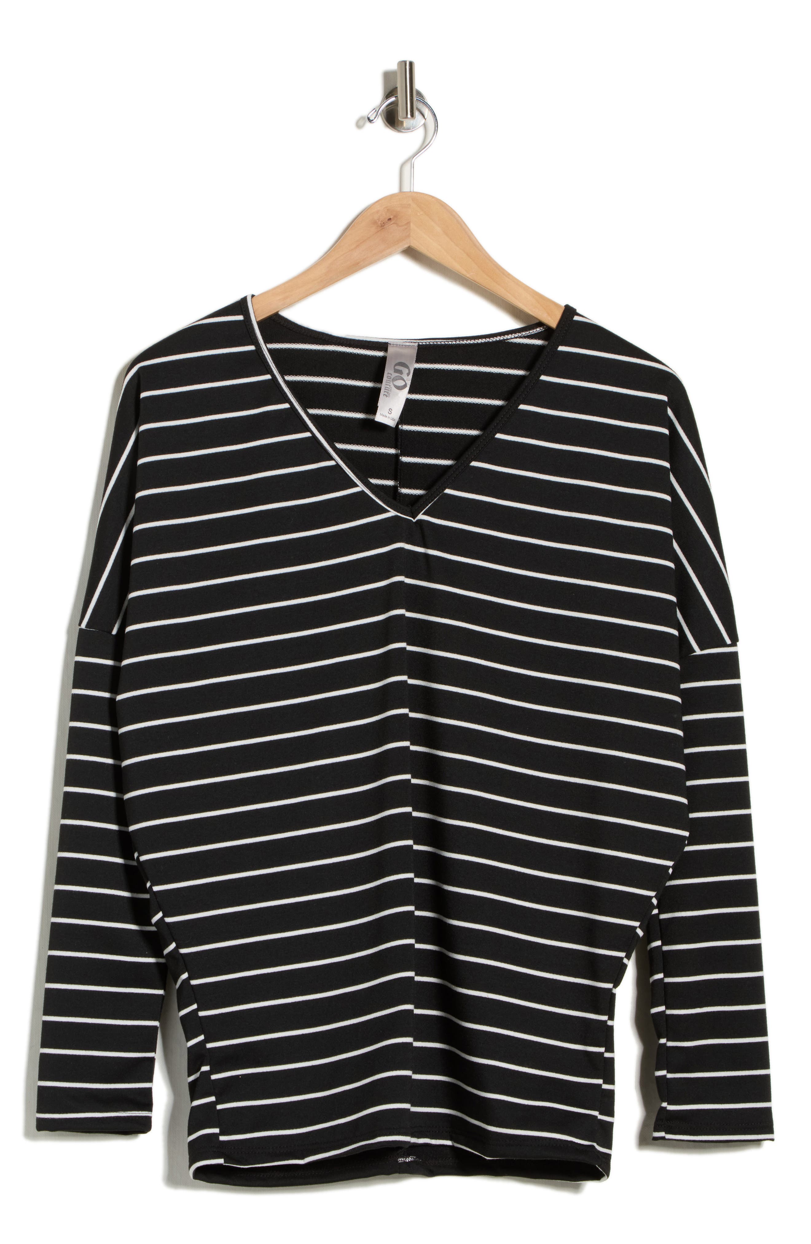 GO COUTURE V-Neck Dolman Sleeve Sweater