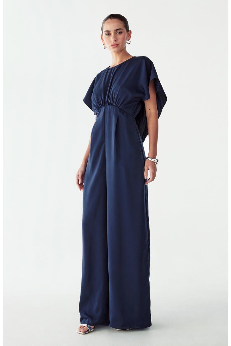Lorella Jumpsuit, Alternate, color, Navy Blue