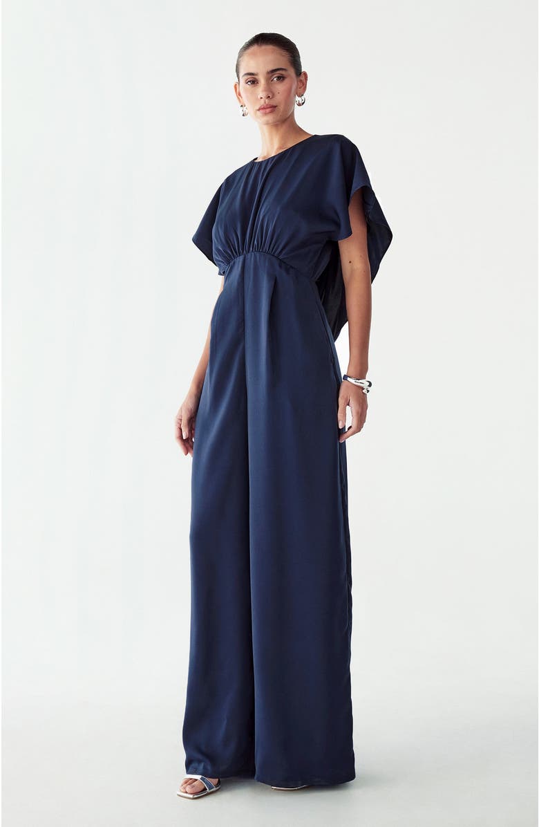 WILLA Lorella Jumpsuit, Alternate, color, Navy Blue