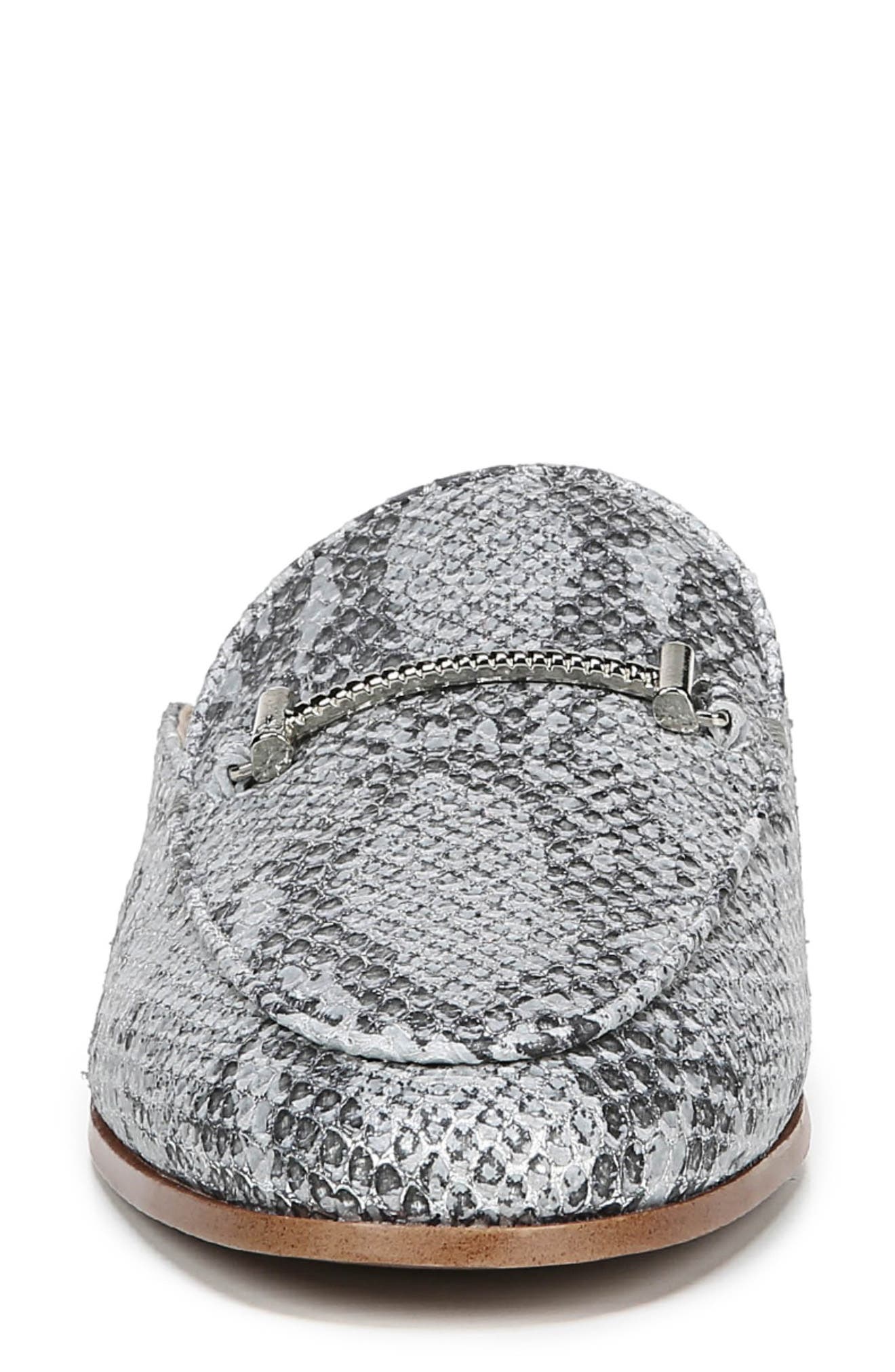 Laurna Mule - Wide Width Available, Alternate, color, SILVER SNAKE PRINT LEATHER
