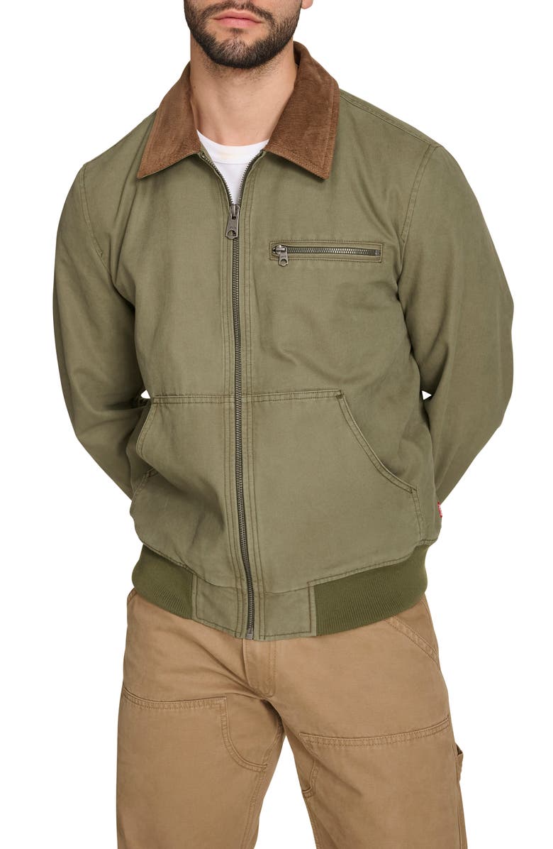 Levi's<sup>®</sup> Western Bomber Jacket, Alternate, color, Grapeleaf