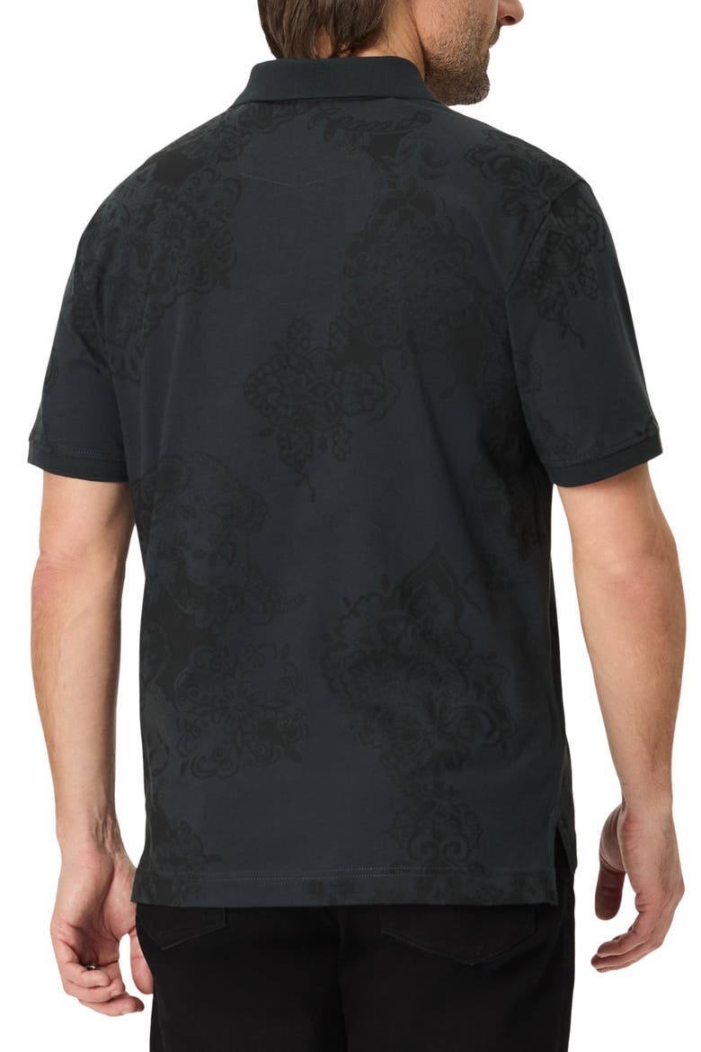 Linford Cotton Polo, Alternate, color, BLACK