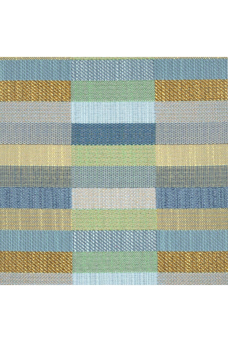 Mosaic Dimensional Indoor & Outdoor Woven Accent Pillow & Insert, Alternate, color, Lagoon