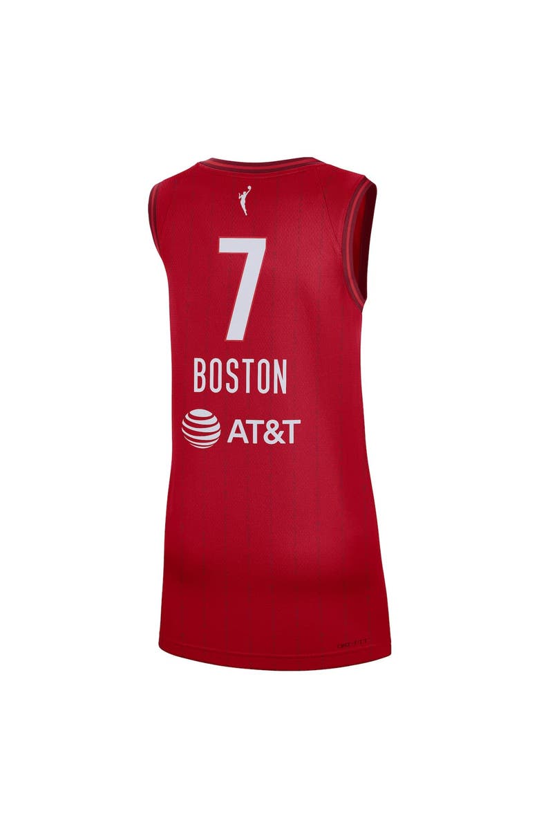 Nike Unisex Nike Aliyah Boston Red Indiana Fever Rebel Edition Player Jersey, Alternate, color, Red