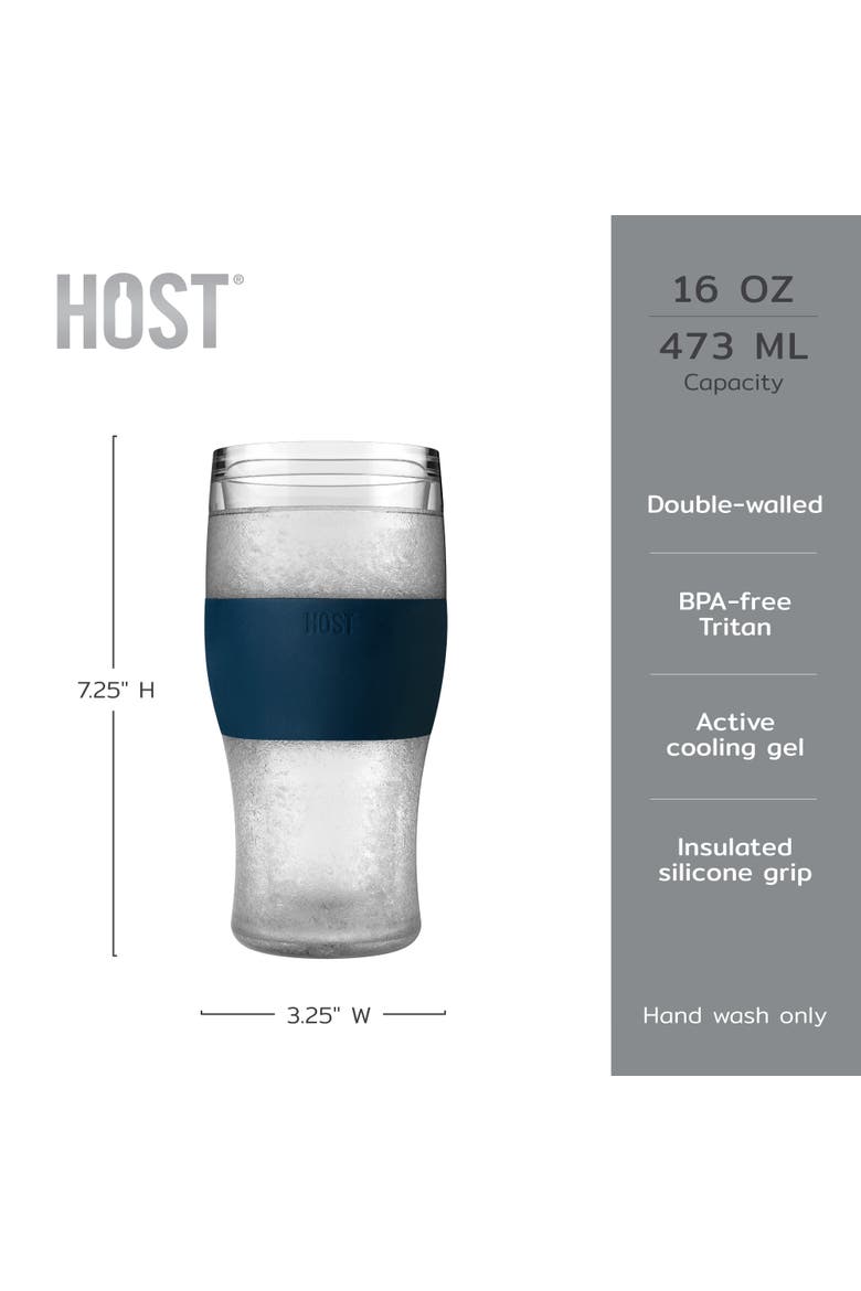 Beer FREEZE Cooling Cup Set of 2, Alternate, color, Varsity Blue