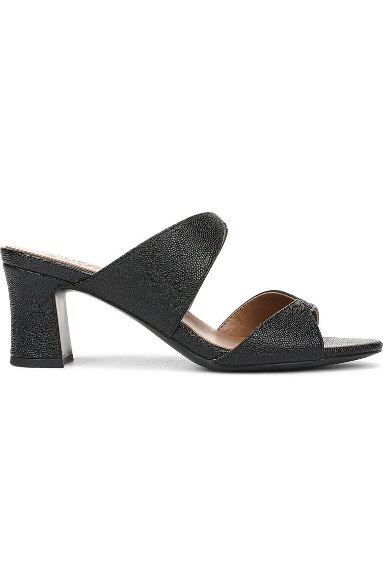 Naturalizer Nessa Slide Sandal, Alternate, color, Black Pebble Faux Leather