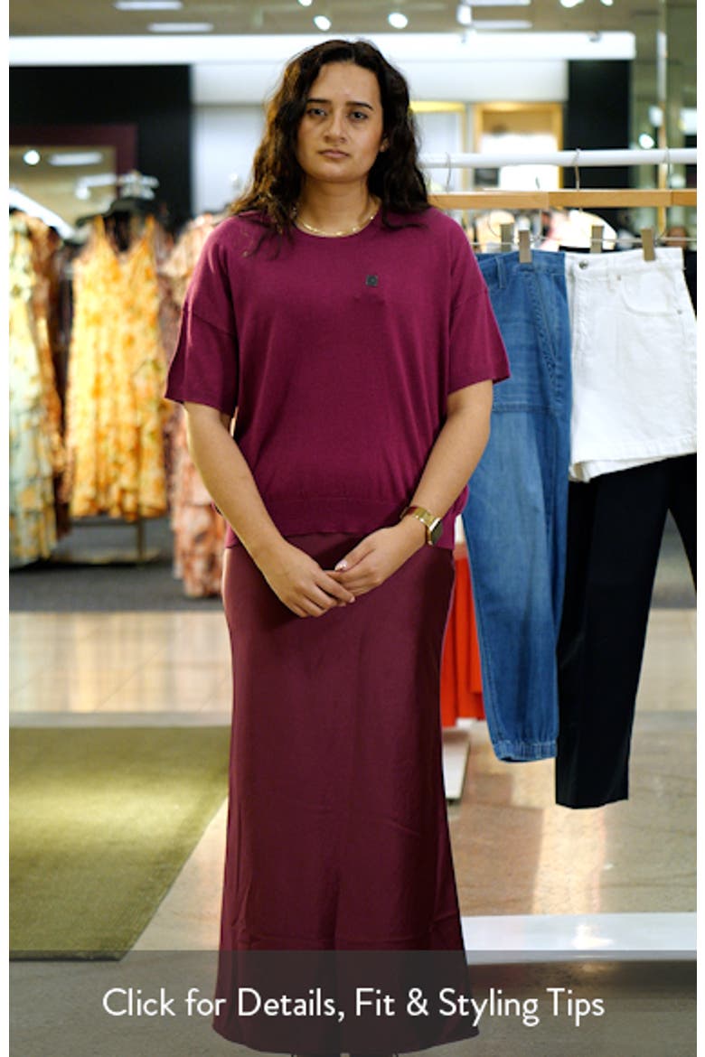 Short Sleeve Organic Cotton Blend Sweater video
