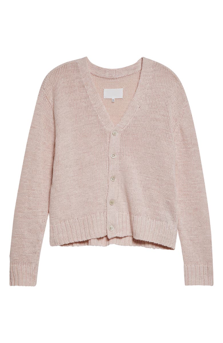 Maison Margiela Gardening Hemp Cardigan, Main, color, Pale Pink