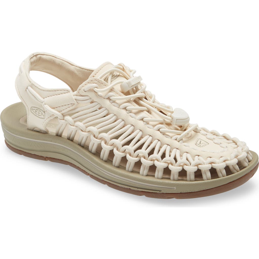 Keen Beige Sandals With Strap Detailing In White