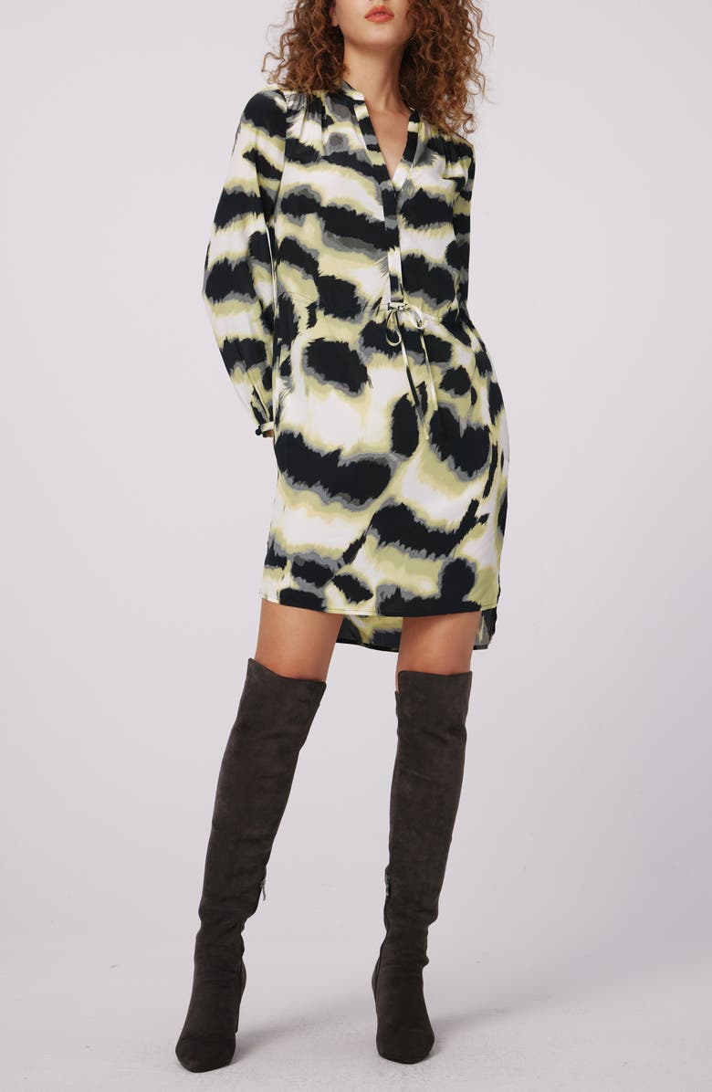 DVF Sonoya Long Sleeve High-Low Dress, Main, color, 