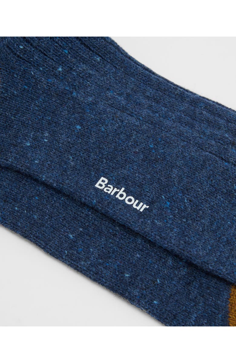 Barbour Houghton Wool Blend Boot Socks, Alternate, color, Bronze