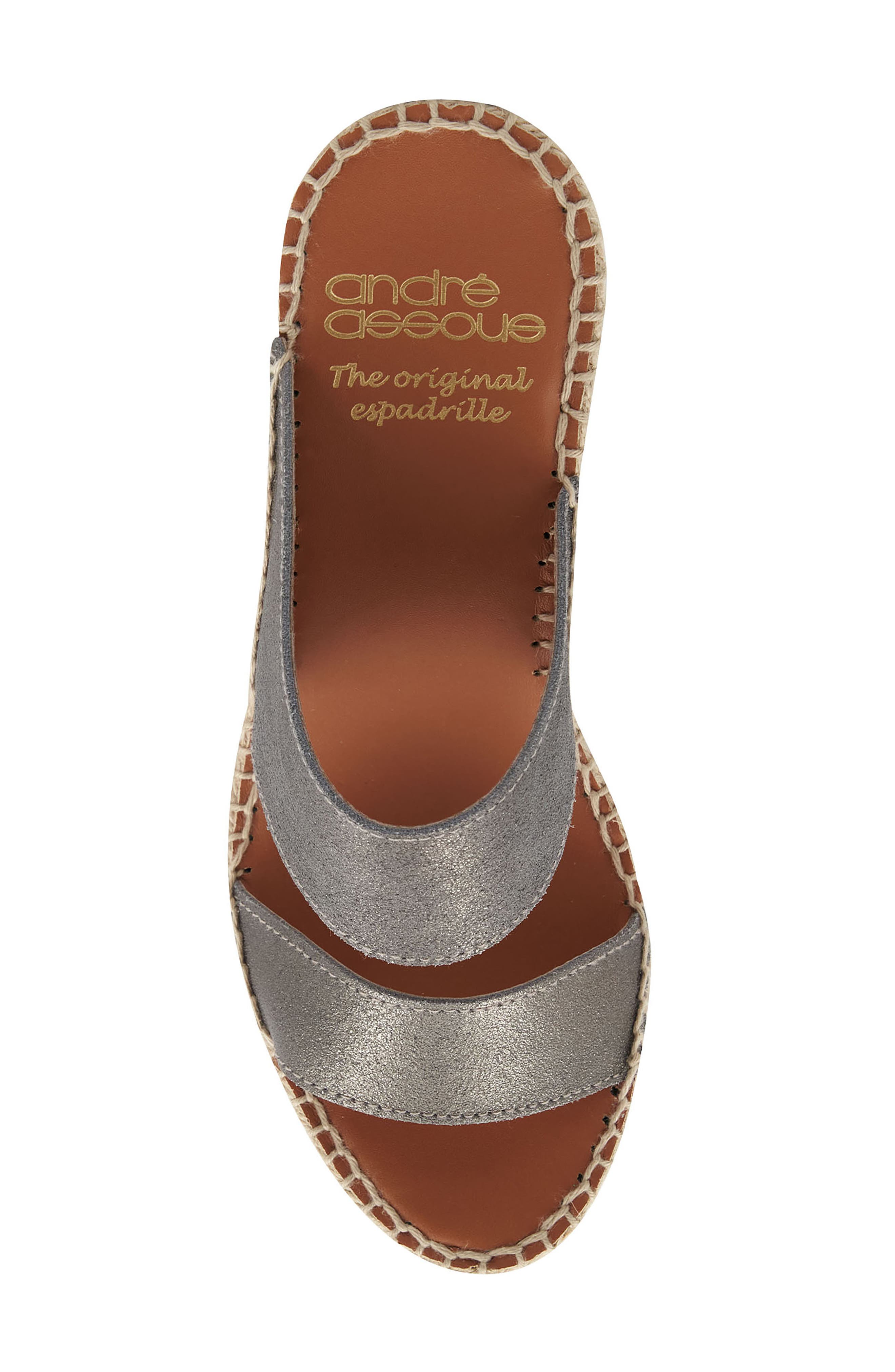 Celeste Platform Wedge Sandal, Alternate, color, PEWTER